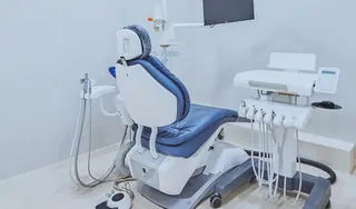 Dental chair and equipment in a treatment room