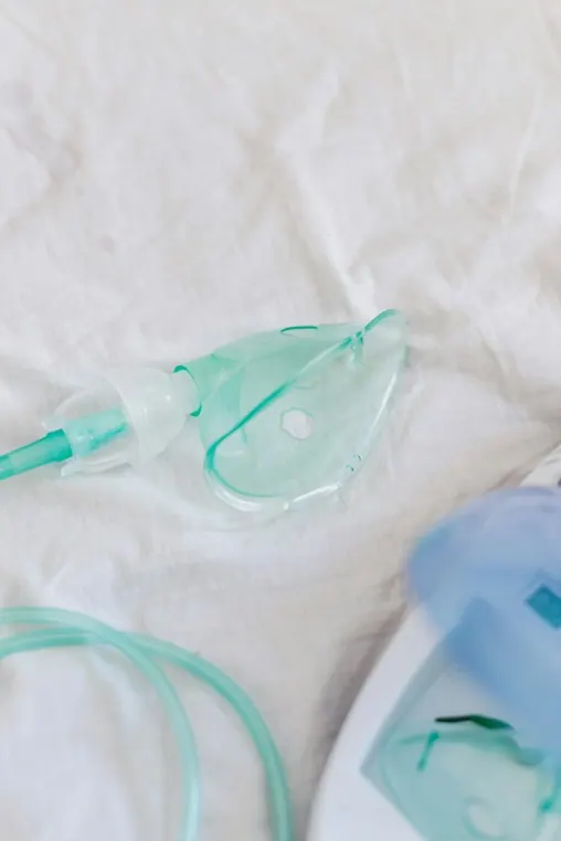 A clear mask used for sleep sedation