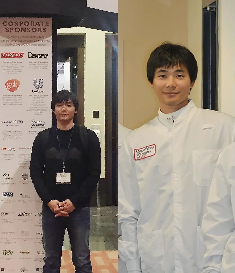 Chief Director Choi Young-in at a conference around the time he passed the U.S. dental licensing exam